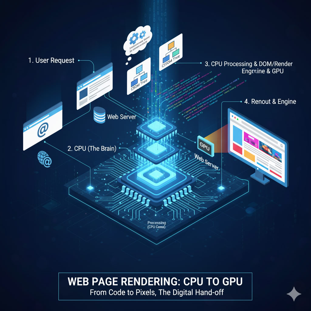 معرفی نقش CPU در وب‌گردی