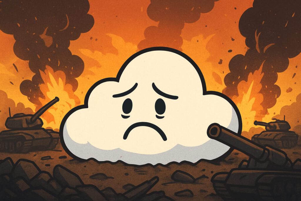 sad cloudflare logo