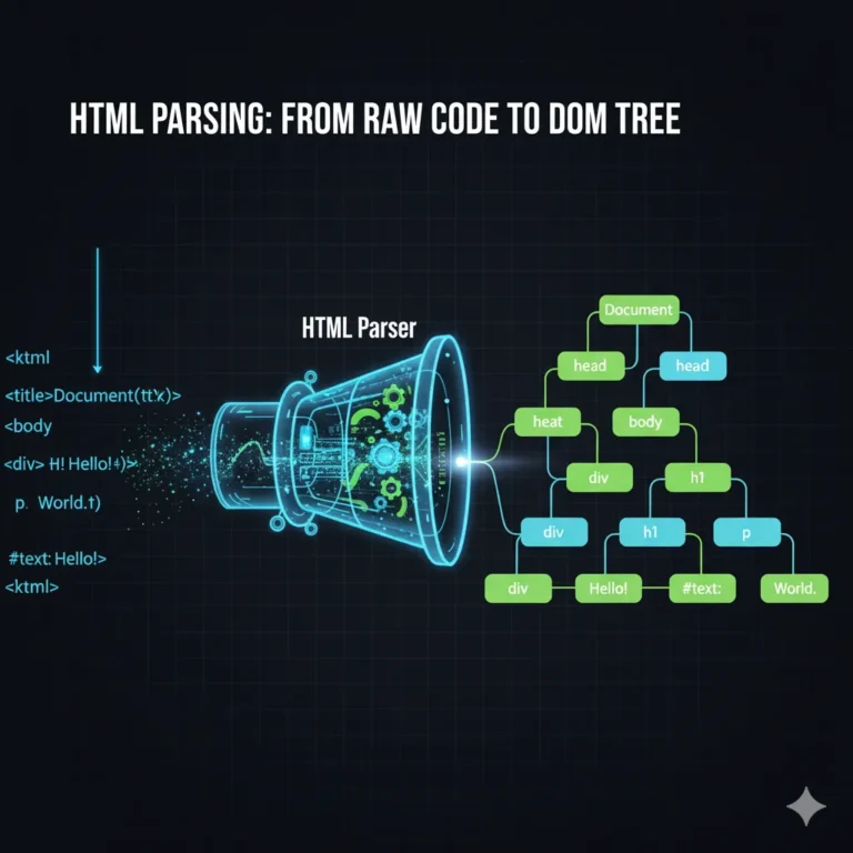عملکرد HTML Parser در مرورگر